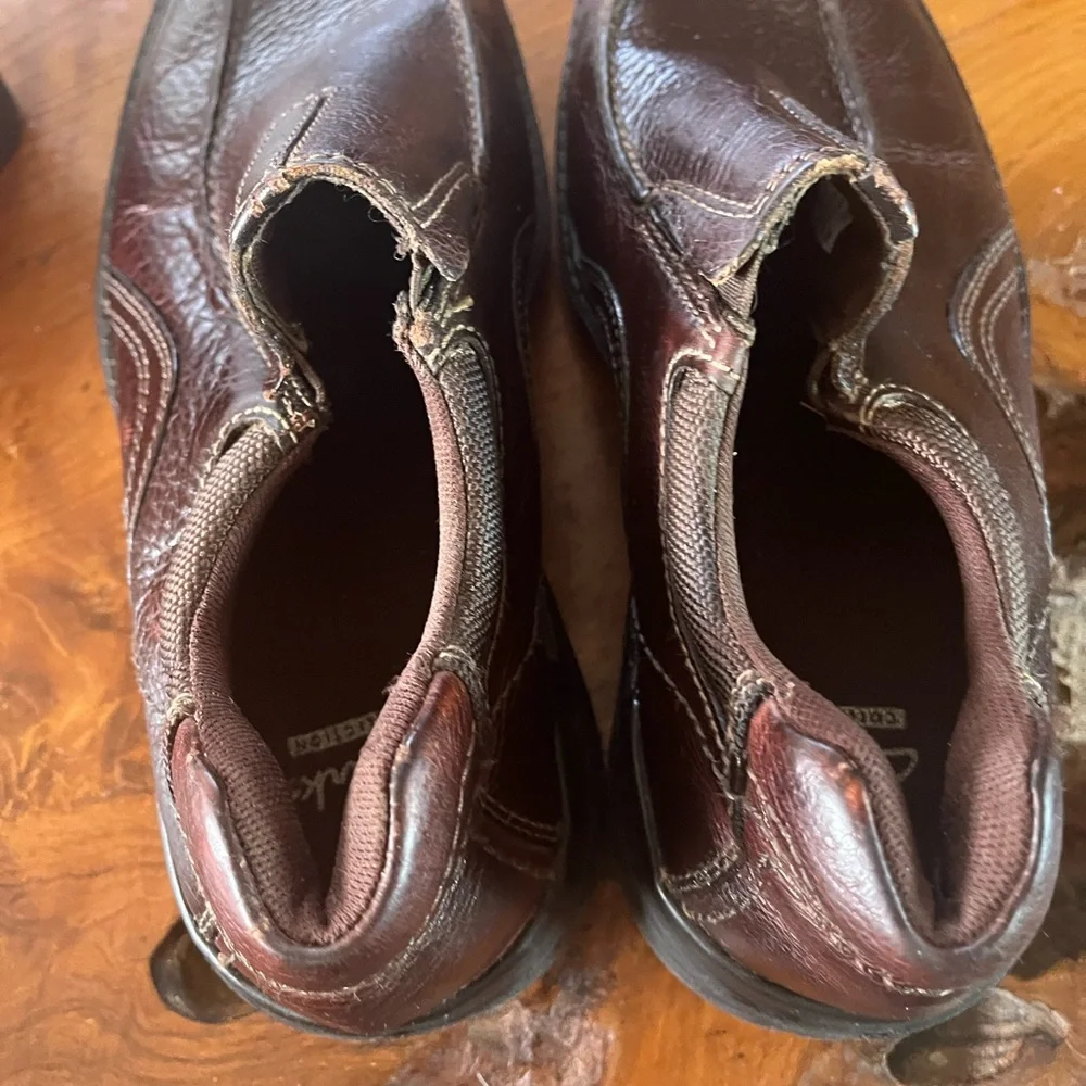 Clarks Cotrell Step Brown Leather Slip-On Loafers – Men’s Size 9